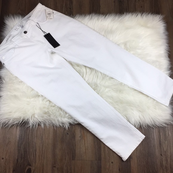 DL1961 Angel Mid Rise Skinny Ankle in Milk 31 - Picture 1 of 5